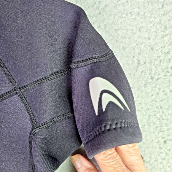 Abahub Shorty Wetsuit XS Black 2mm Neoprene Front Zip Swim Surf Dive Suit - Picture 6 of 16